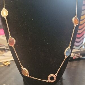 Elegant Multi-Color Gemstone Necklace